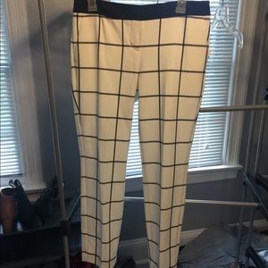 Ankle length dress pants.